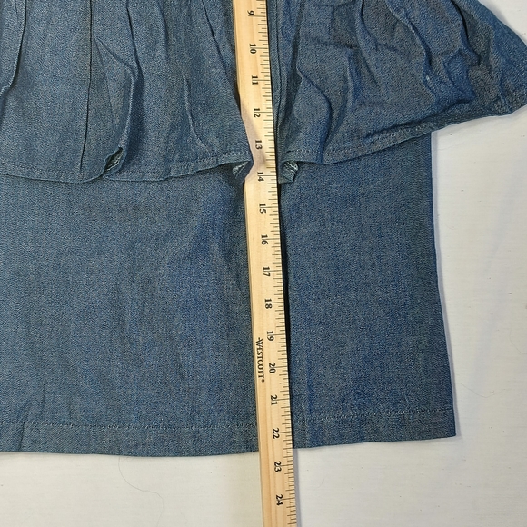 Girls Vintage Blue Jean Denim Maxi Skirt, 8, NWT - Picture 4 of 7
